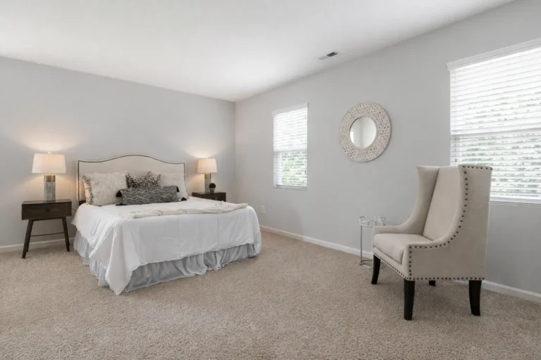 Beige Plush Wall-to-Wall Carpets