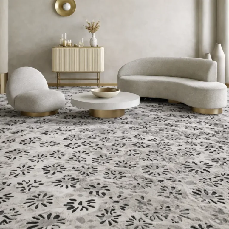 Floral Pattern Wall to Wall Carpets