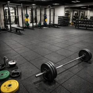 Heavy-Duty Weightlifting Rubber Tiles