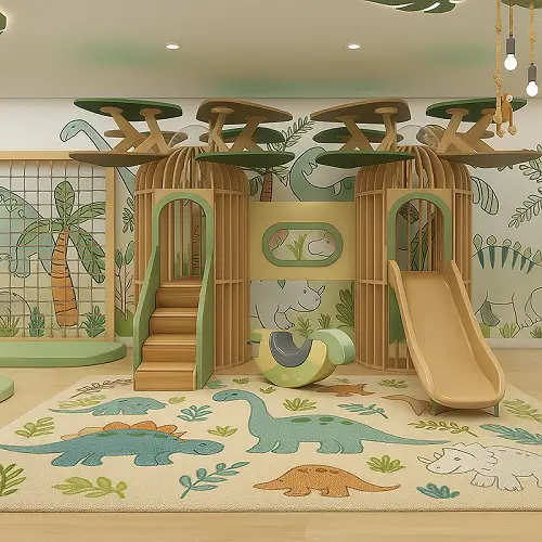 beige, blue, grey, and white Custom Hand Tufted Rug