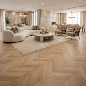 Matte Finish Chevron Parquet Flooring
