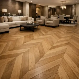 Oak Chevron Parquet Flooring