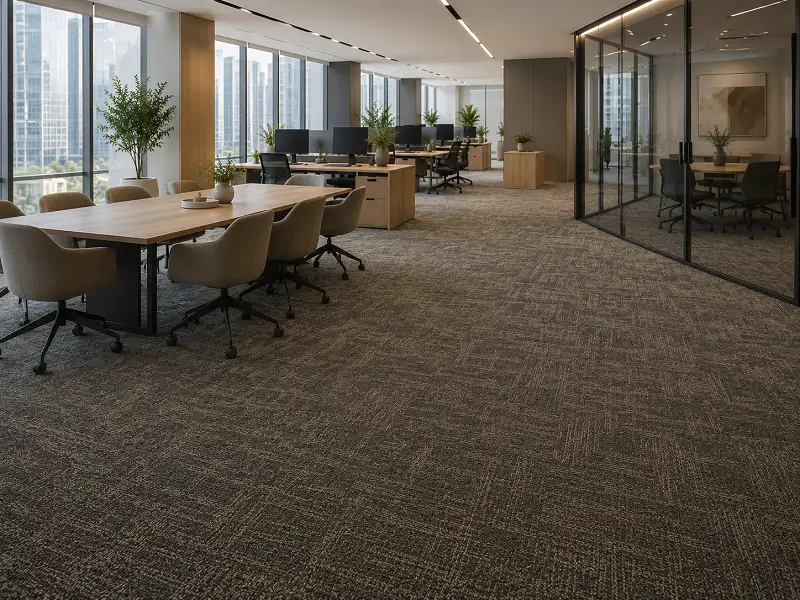 Office carpet fitted in a Dubai workspace